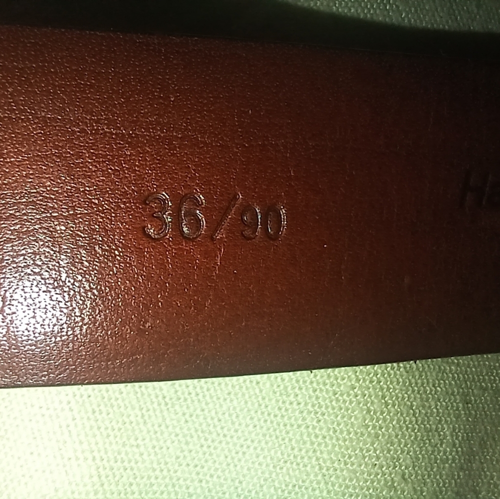 Yves Saint Laurent Dark Brown Belt with Solid Brass Buckle - Picture 3 of 8